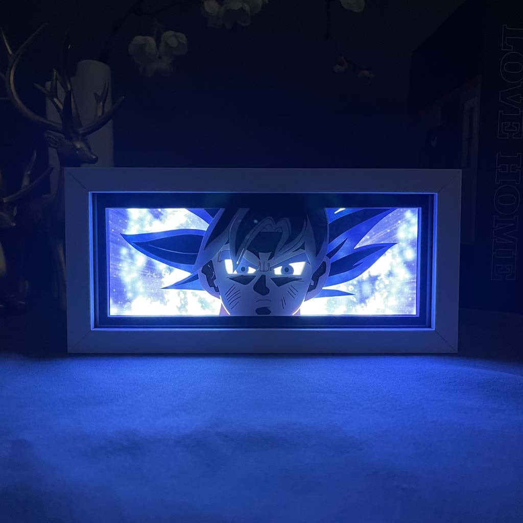 Luminária Artesanal Goku Blue Dragon Ball Z, foto 2