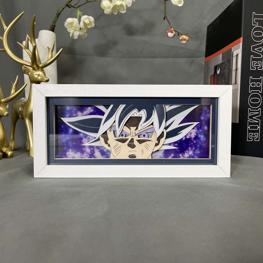 Luminária Artesanal Goku Blue Dragon Ball Z, foto 3
