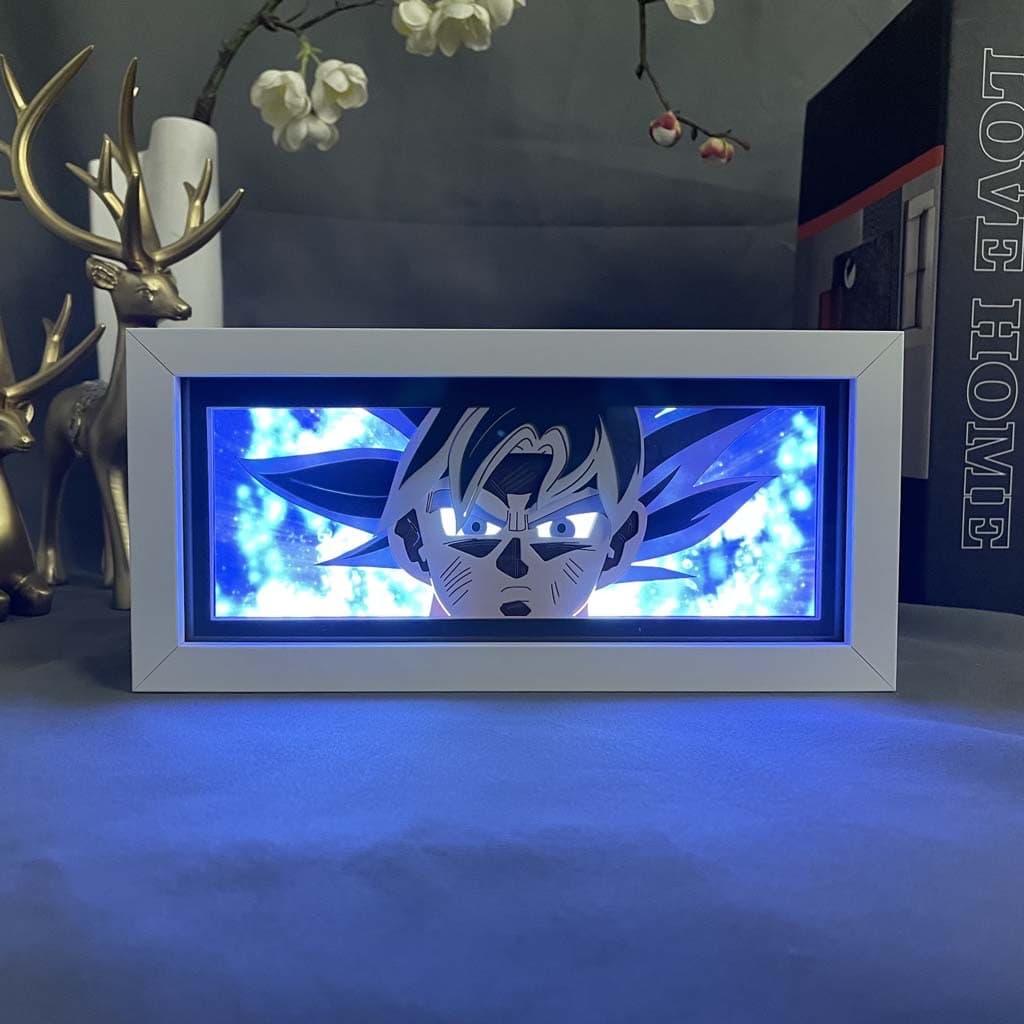 Luminária Artesanal Goku Blue Dragon Ball Z, foto 1