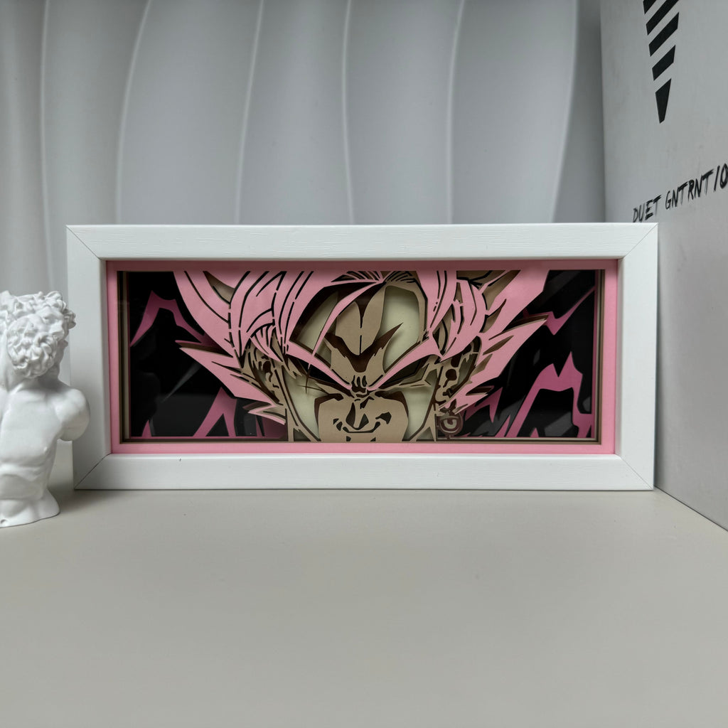 Luminária Artesanal Goku Deus Dragon Ball Z, foto 3