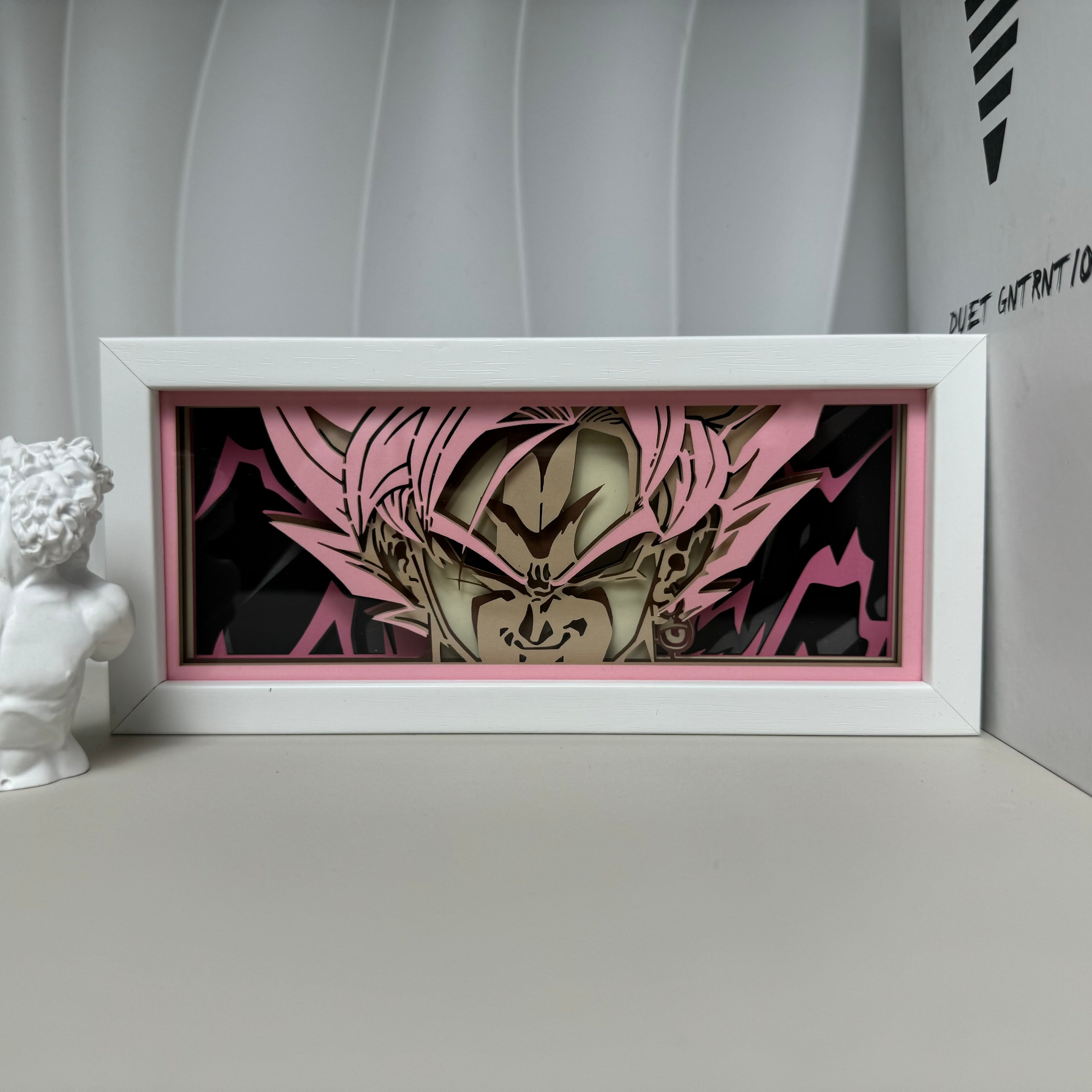 Luminária Artesanal Goku Deus Dragon Ball Z, foto 3