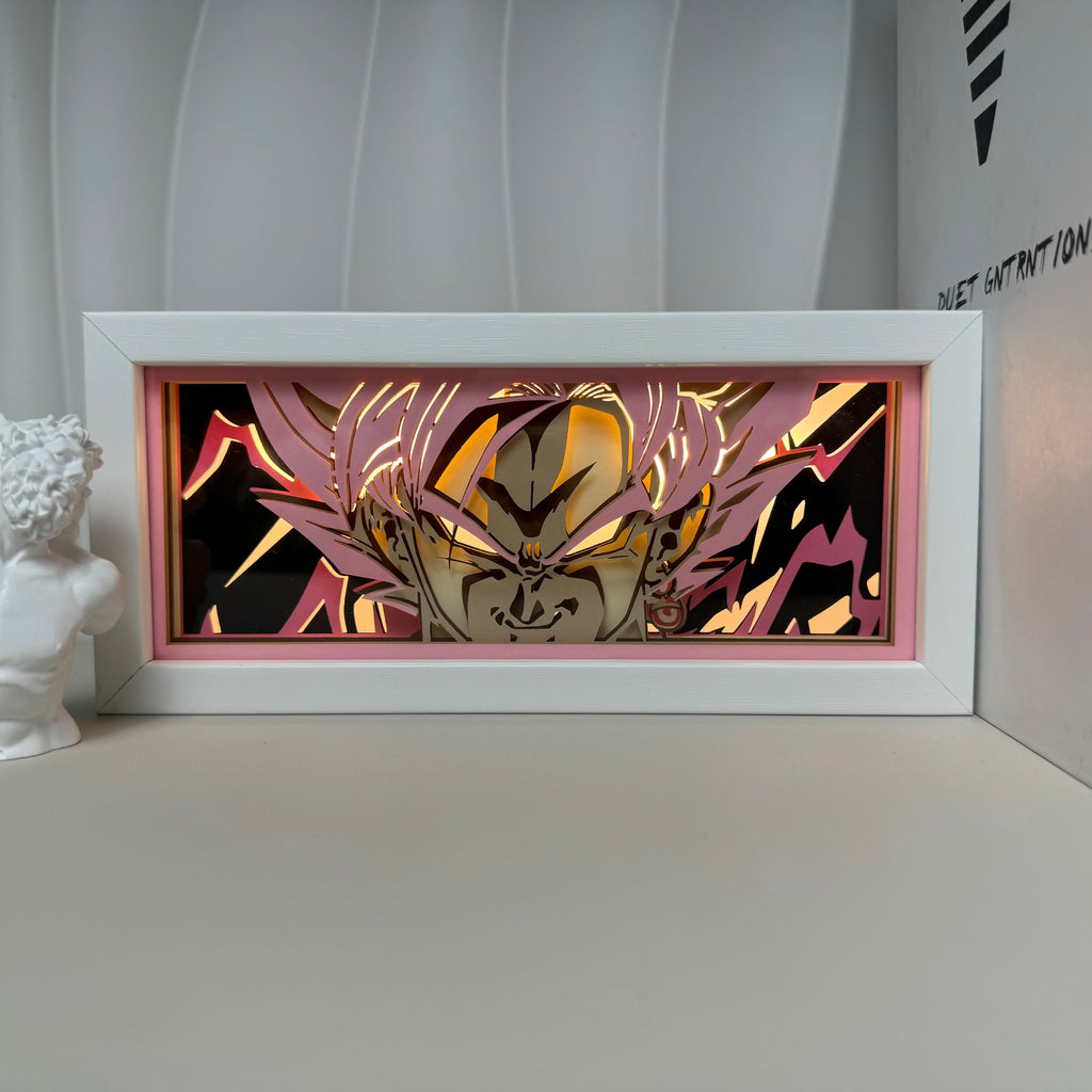 Luminária Artesanal Goku Deus Dragon Ball Z, foto 2