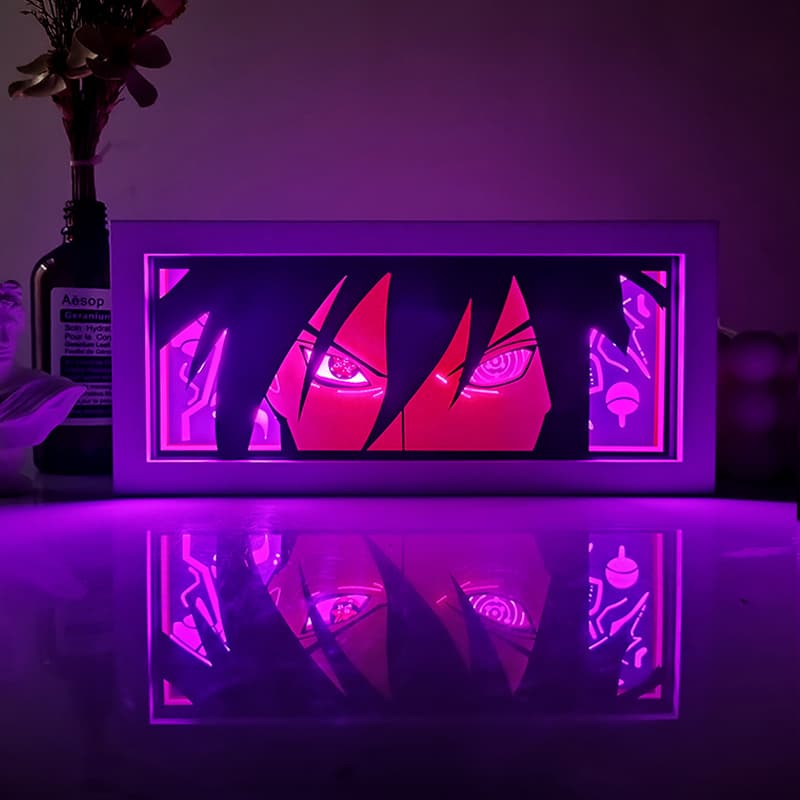 Luminária Artesanal Sasuke Mangekyo Naruto, foto 1