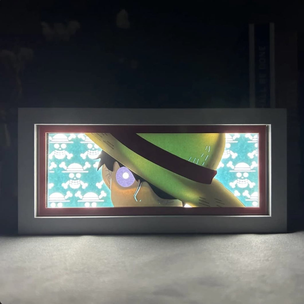 Luminária Artesanal Luffy Saudação One Piece, foto 2