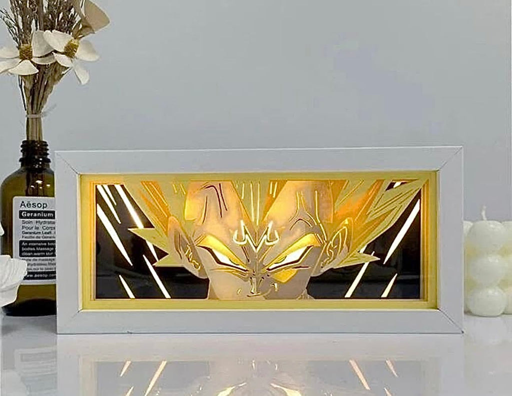 Luminária Artesanal Vegeta Fúria Dragon Ball Z, foto 2