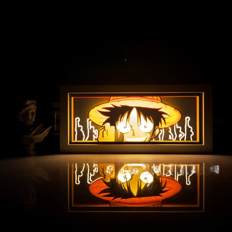 Luminária Artesanal Espírito de Luffy One Piece