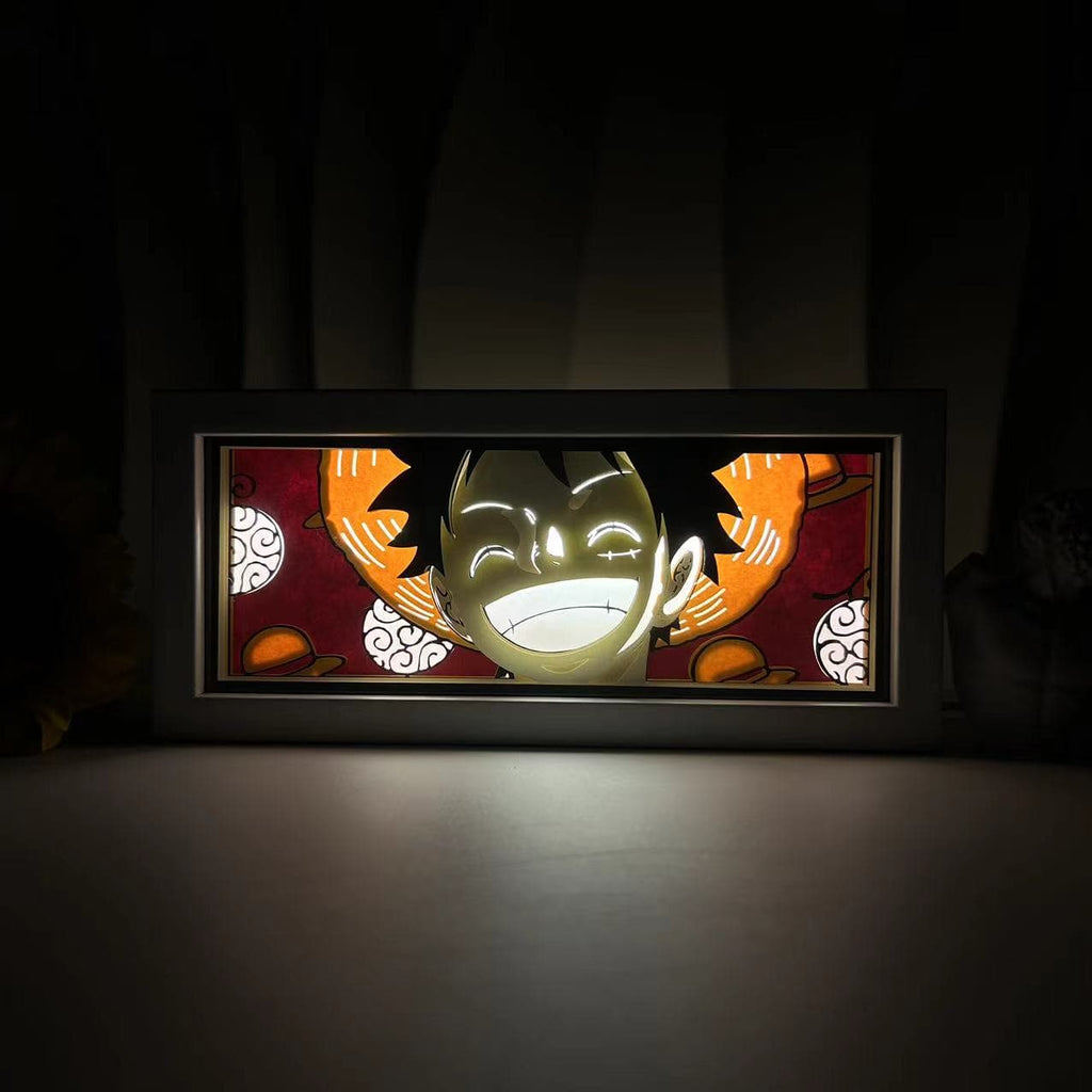 one piece luffy smile light box