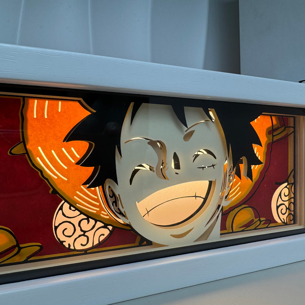 one piece luffy smile light box