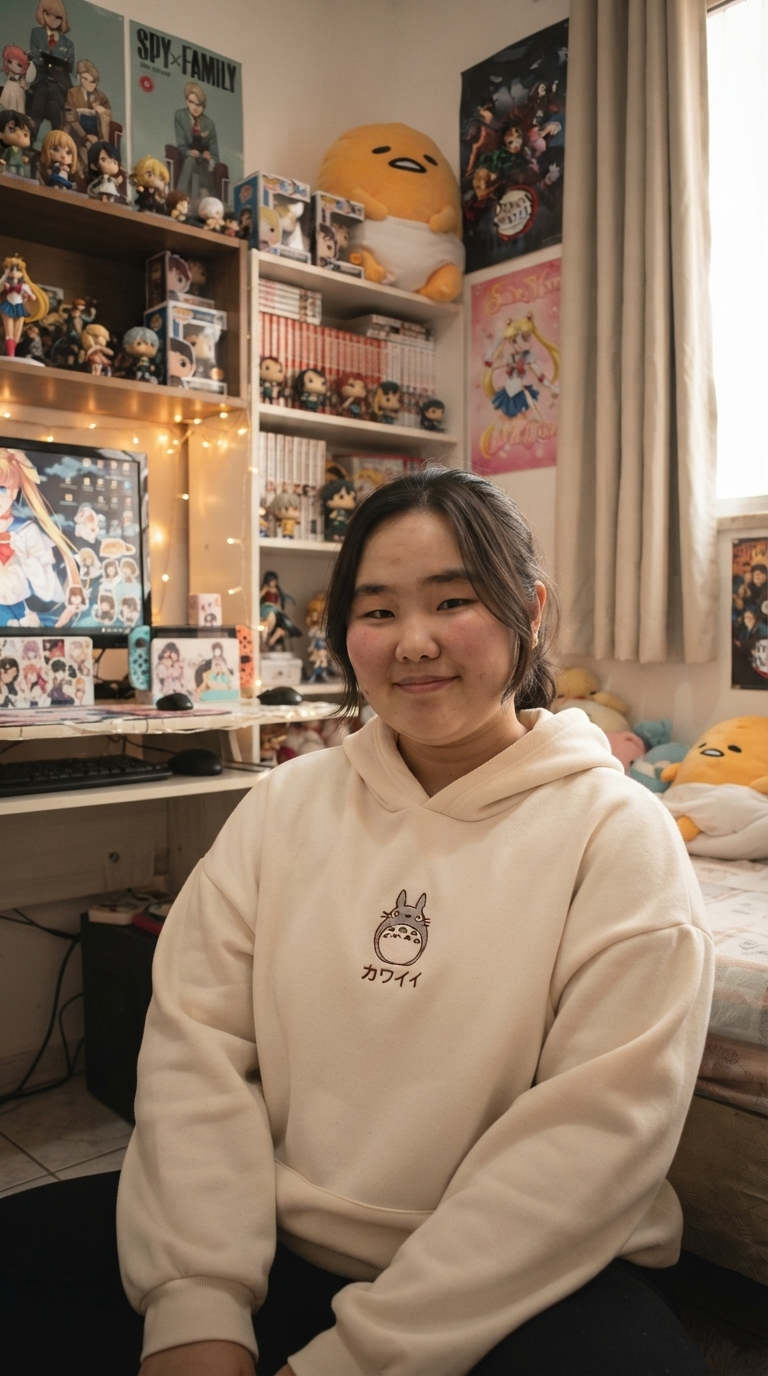 Yukki Oshiro em seu cantinho de anime